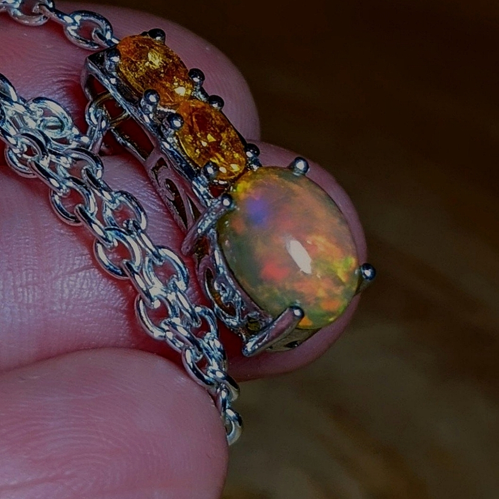 Ethiopian Opal, Jewelry, Necklace